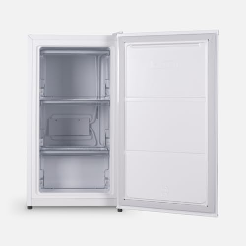UNIVERSALBLUE | Congelador Bajo Encimera |Blanco | 60 L |3 Compartimentos | Puerta Reversible | Sistema Silencioso