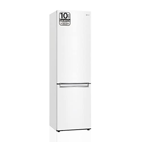 LG GBP62SWNGN Frigorífico Combi Door Cooling+, Nevera y Congelador, 2 Puertas, Serie P-600, Clasificación D, Capacidad 419L, 2.03m, Blanco