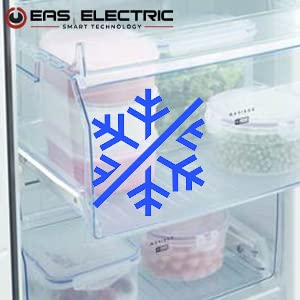 EAS ELECTRIC SMART TECHNOLOGY | EMZ185SX1 | Congelador vertical 271 L | Congelador vertical no frost | E | Multi Air-Flow | InstantFreeze | Arcon congelador vertical | Puerta reversible