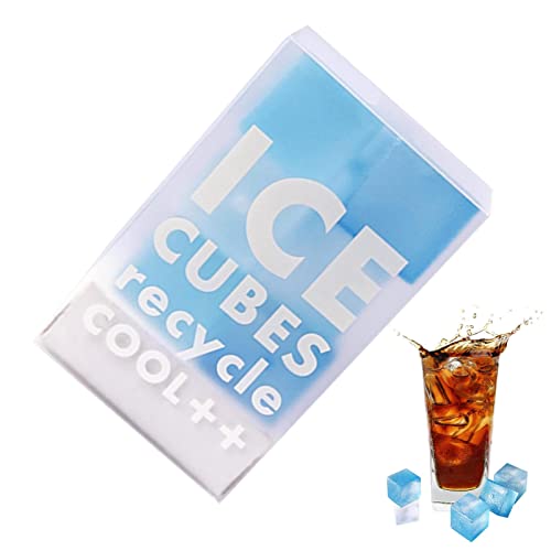 hielo reutilizables para cócteles | 12 unidades/caja hielo cuadrados reutilizables, cubos hielo lavables, reciclables, no derretir para limonada, botellas agua,