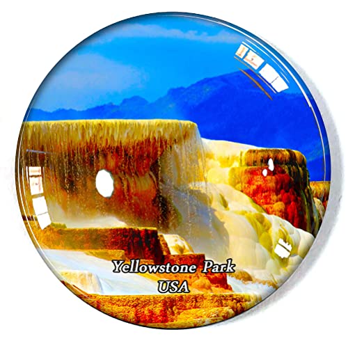 Yellowstone Park USA Imán para nevera nevera congelador imán recuerdo decoración imán calcomanía vidrio manualidades