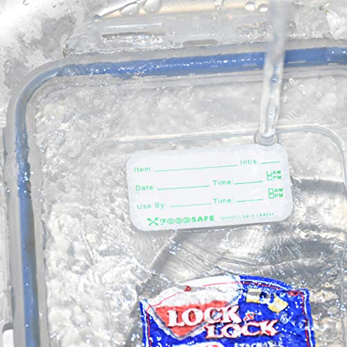 YMWALK 300 piezas de etiquetas de alimentos para congelador, etiquetas autoadhesivas adhesivas para fecha de 5 x 2,5 cm, adhesivo extraíble para alimentos para el hogar, restaurante, fecha de comida